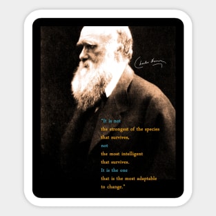 Charles Darwin Quote Sticker